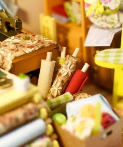 Enchanting Wooden Miniature Dollhouse Kit