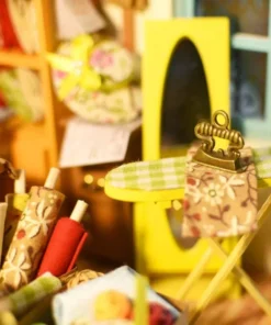 Enchanting Wooden Miniature Dollhouse Kit