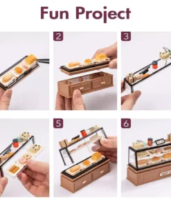 DIY 3D Golden Wheat Bakery Puzzle