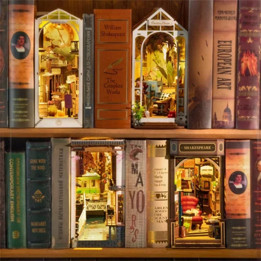 DIY Book Nook 3D Puzzle Kit - Image 4