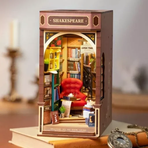 DIY Book Nook 3D Puzzle Kit