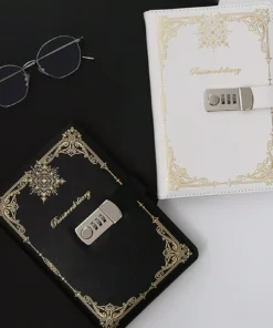 A5 Creative Notebook with Lock – 200 Pages Diary Book for School and Office