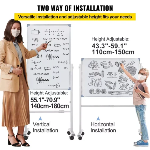 360° Reversible Mobile Dry Erase Board - Image 6