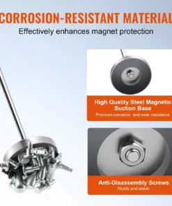 Telescoping Magnetic Sweeper Pickup Tool – 35LB Pull Capacity