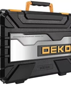 158-Piece General Household and Auto Repair Hand Tool Kit with Plastic Toolbox Storage Case