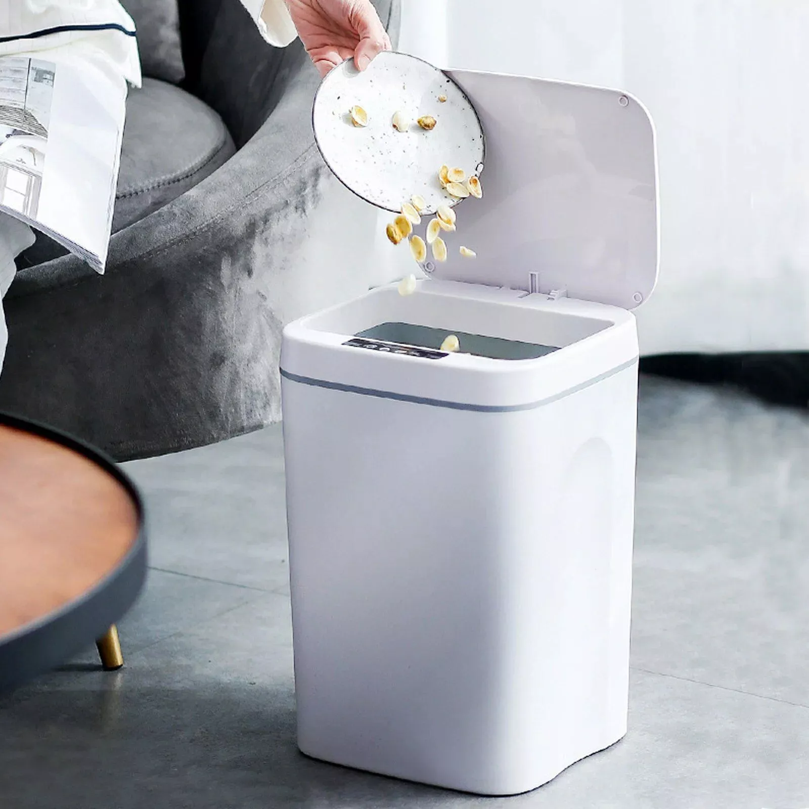 Automatic Touchless Intelligent Induction Trash Can – 16L