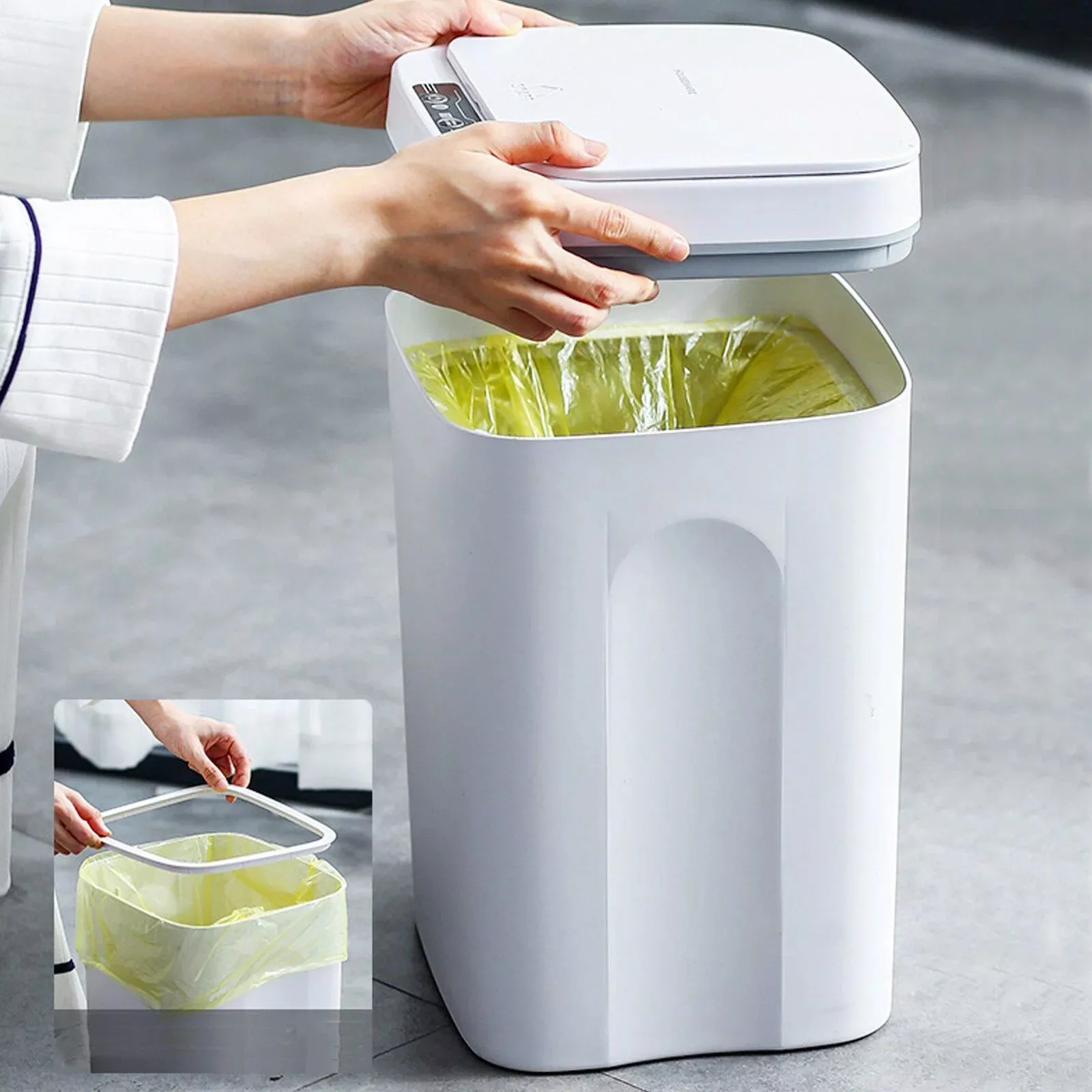 Automatic Touchless Intelligent Induction Trash Can – 16L
