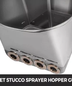 4-Jet Mortar Sprayer Gun 3kW Stucco, Plaster & Cement Spray Tool