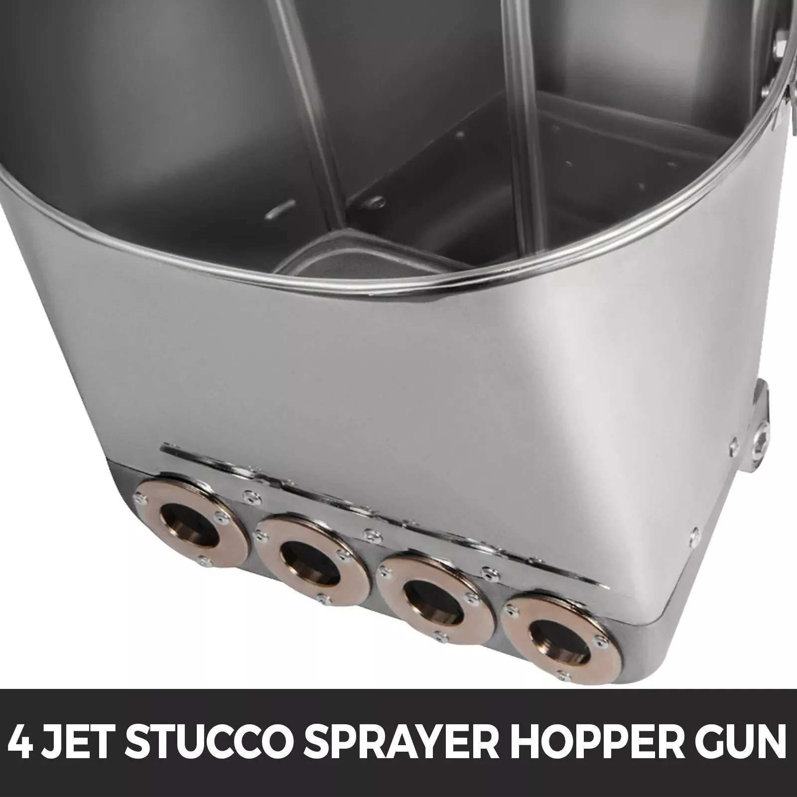 4-Jet Mortar Sprayer Gun 3kW Stucco, Plaster & Cement Spray Tool
