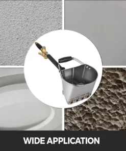 4-Jet Mortar Sprayer Gun 3kW Stucco, Plaster & Cement Spray Tool