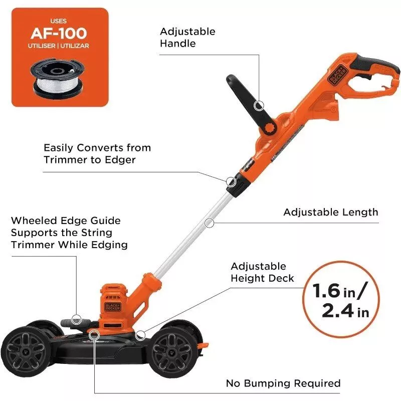 12-Inch Electric Lawn Mower & Multi-Tool