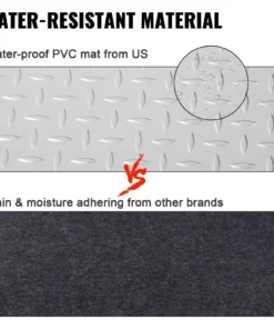 Silver PVC Vinyl Garage Floor Mat – Anti-Slip, Waterproof, and Heavy-Duty