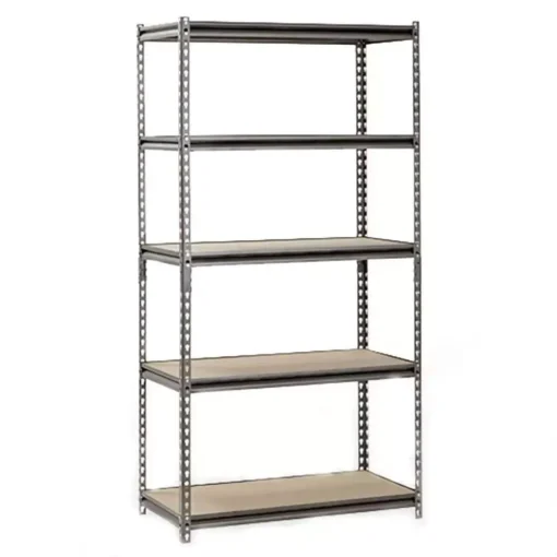Adjustable Heavy-Duty 5-Shelf Steel Shelving Unit - Image 2