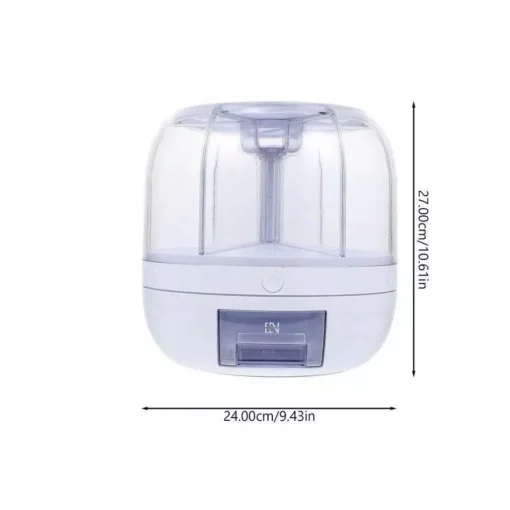 6-Grid Rotating Rice and Dry Food Dispenser - Image 6