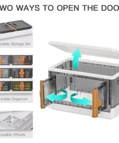 6 Pack Storage Bins with Lids and Wheels