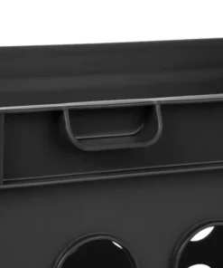 Black Plastic File Crates for Storage & Organization