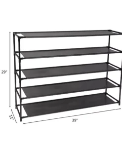 5-Tier Stackable Shoe Rack