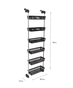 6-Tier Over-the-Door Hanging Storage Basket Organizer
