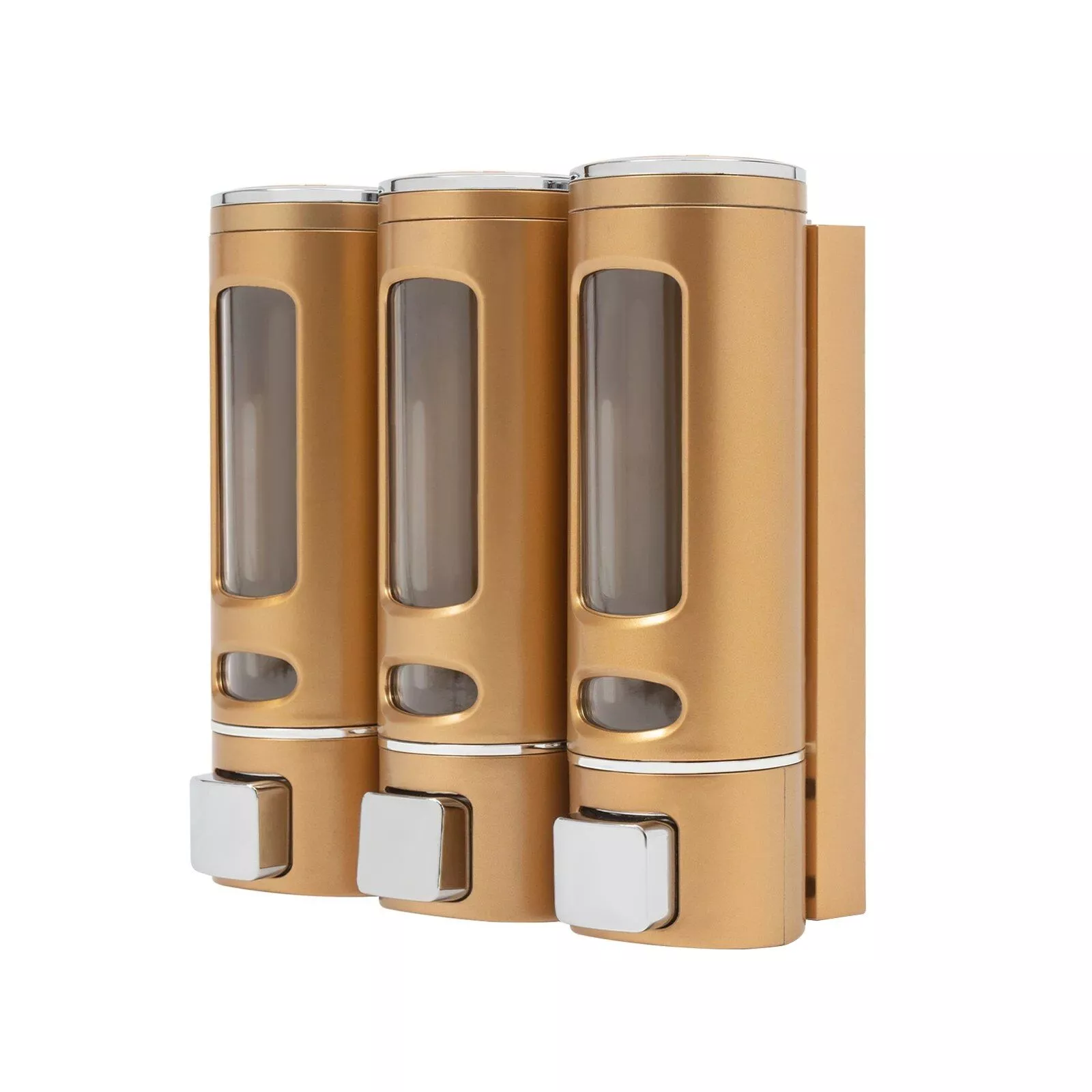 Elegant 3-in-1 Wall-Mounted Soap and Shampoo Dispenser