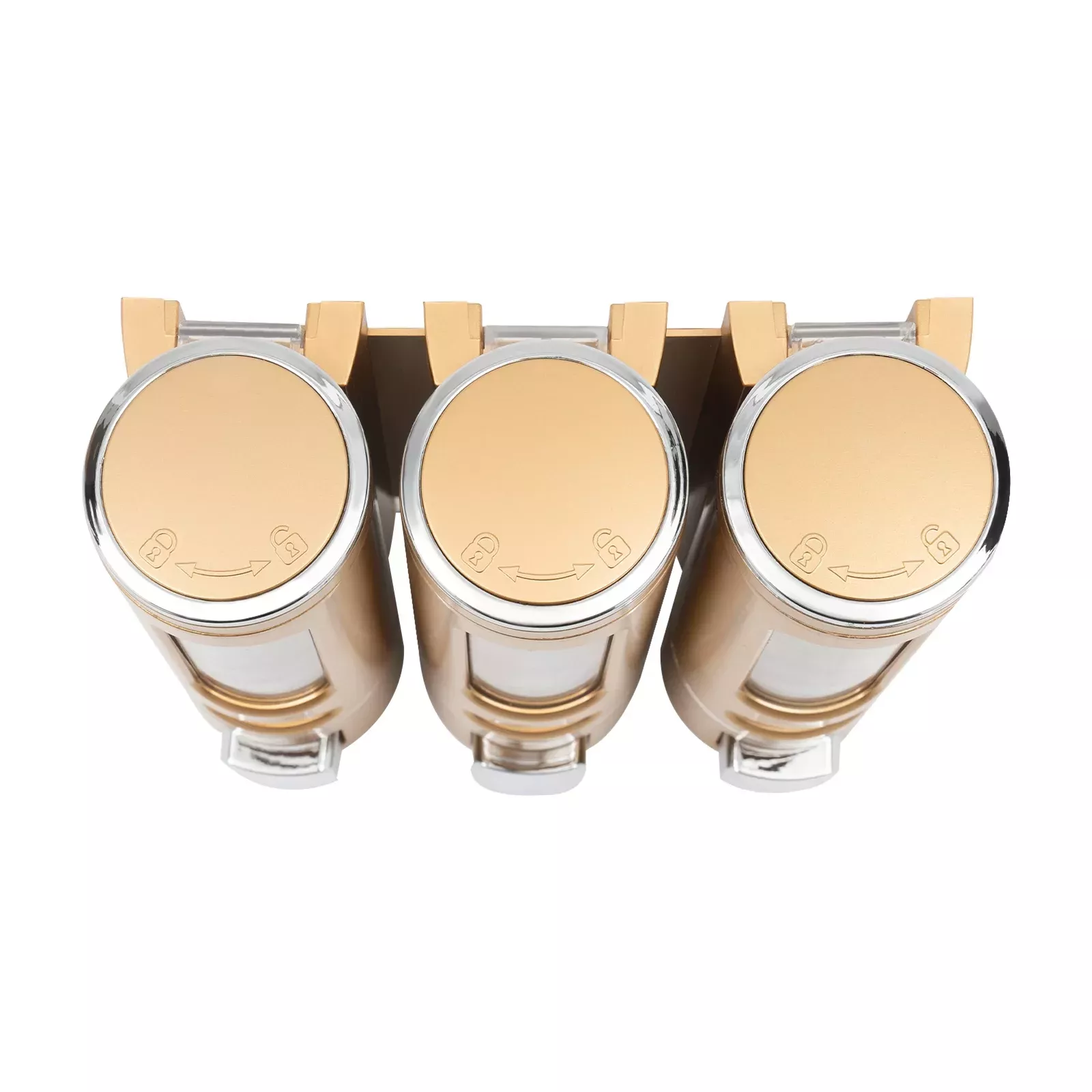 Elegant 3-in-1 Wall-Mounted Soap and Shampoo Dispenser