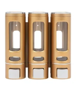 Elegant 3-in-1 Wall-Mounted Soap and Shampoo Dispenser