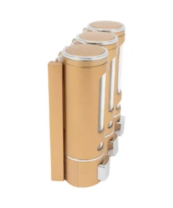 Elegant 3-in-1 Wall-Mounted Soap and Shampoo Dispenser