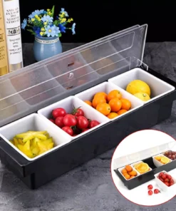 Multifunctional Fruit Box With Hinged Cover