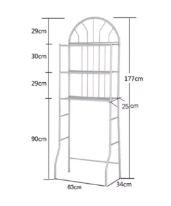 Modern 3-Tier Over Toilet Storage Rack