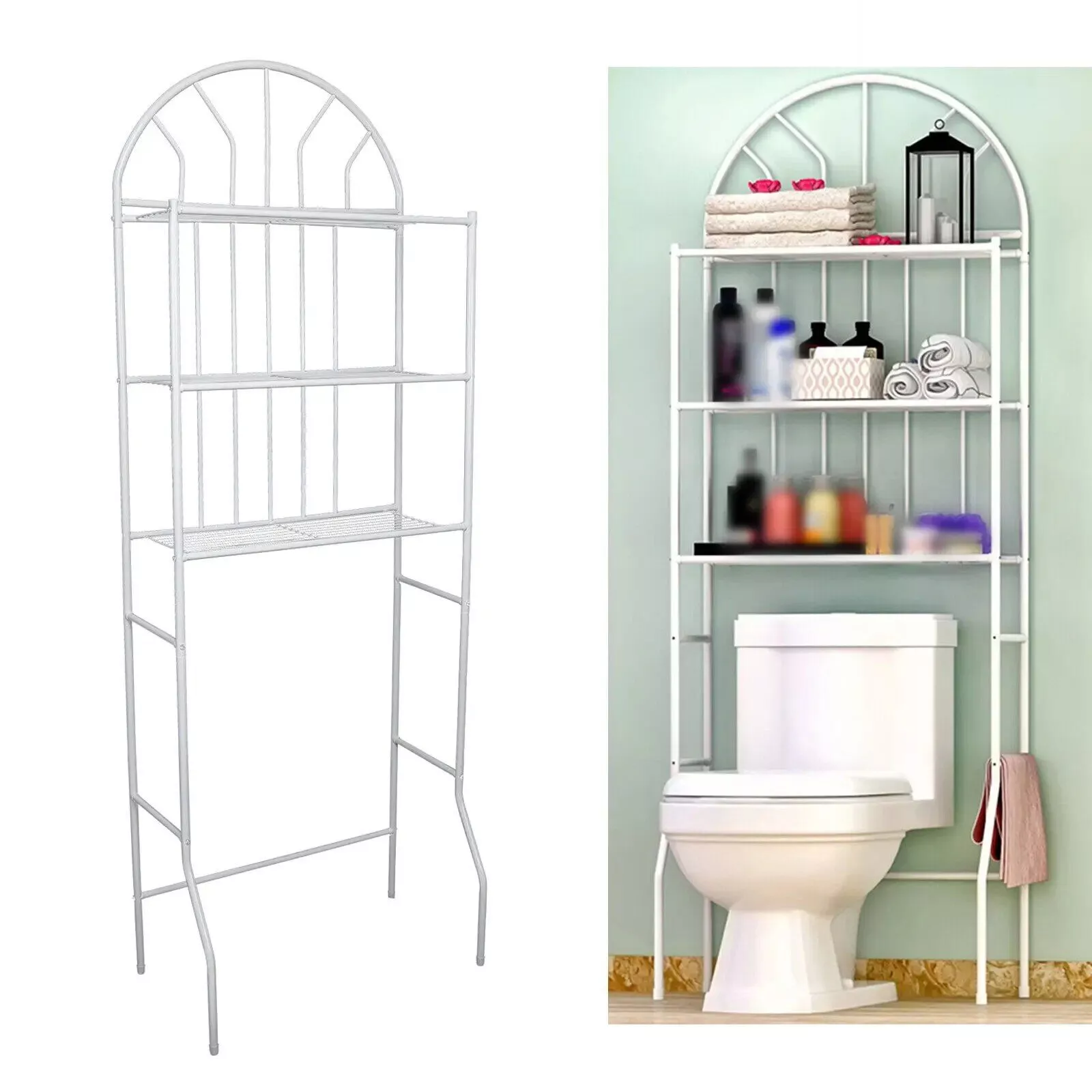 Modern 3-Tier Over Toilet Storage Rack