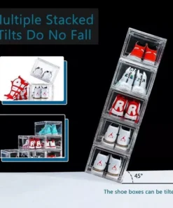 Clear Acrylic Stackable Shoe Boxes