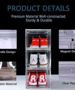 Clear Acrylic Stackable Shoe Boxes