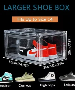 Clear Acrylic Stackable Shoe Boxes