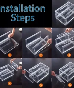 Clear Acrylic Stackable Shoe Boxes