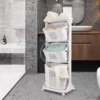 Multi-Layer Rolling Clothes Storage Cart