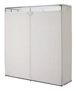 Extra Wide Single Tier Steel Tube & Fabric Clothes Closet