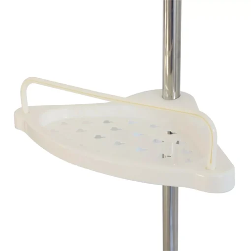 Adjustable 4-Tier Corner Shower Caddy with Rust-Proof Tension Pole - Image 5