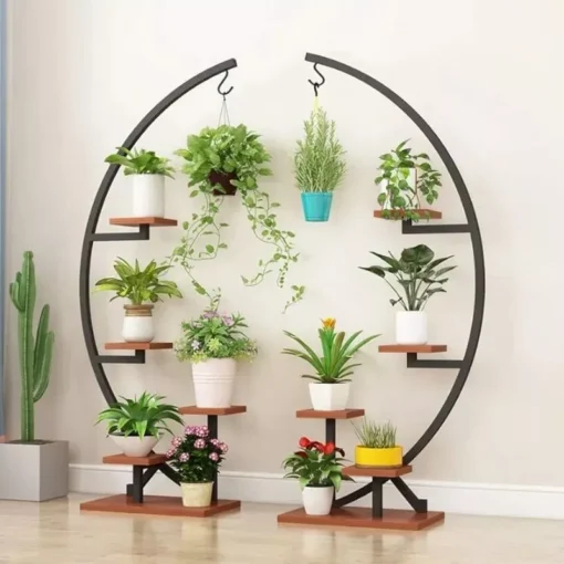 Half Moon Indoor Plant Stand - Image 2