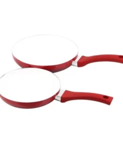 12-Piece Red Ombre Ceramic Nonstick Cookware Set