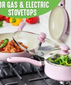 Diamond Infused Ceramic Nonstick Cookware Set