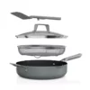 Sea Salt Grey NeverStick PossiblePan 4-Quart