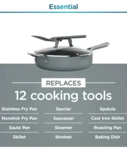 Sea Salt Grey NeverStick PossiblePan 4-Quart