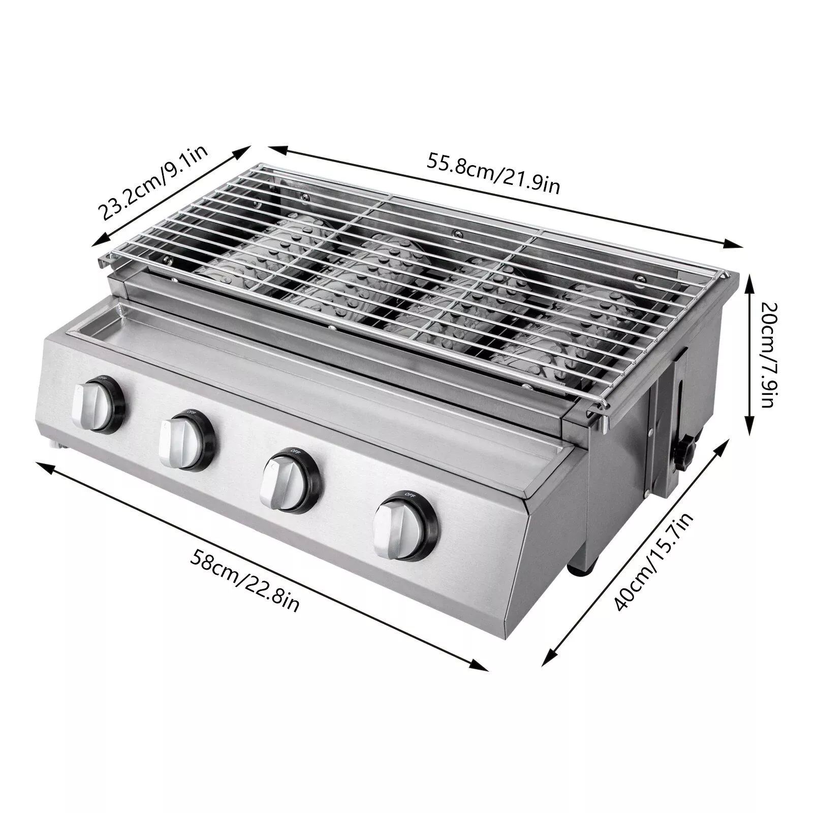 Stainless Steel Propane Gas Grill