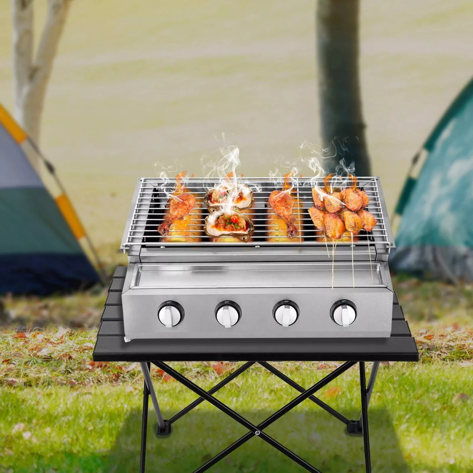 Stainless Steel Propane Gas Grill