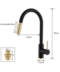 Gold Touch Sensor Kitchen Faucet
