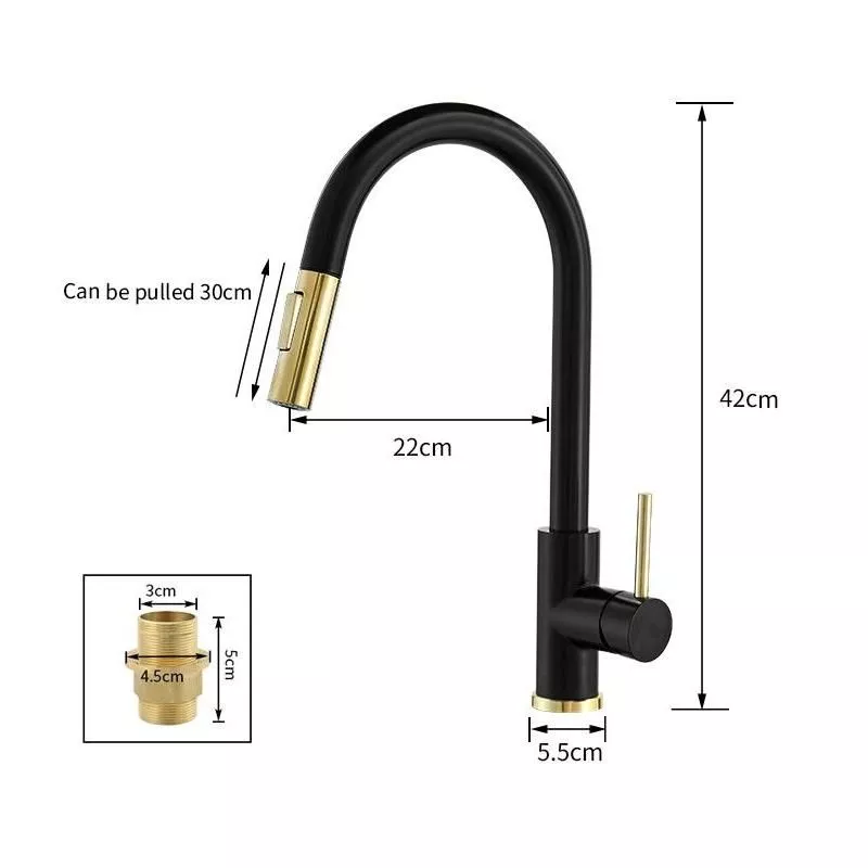 Gold Touch Sensor Kitchen Faucet