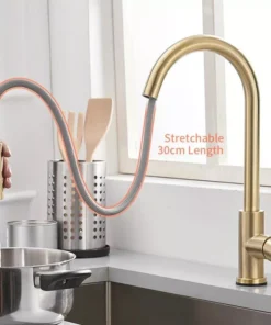Gold Touch Sensor Kitchen Faucet