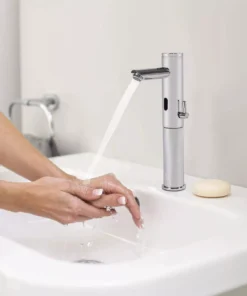 Chrome Touchless Sensor Bathroom Faucet