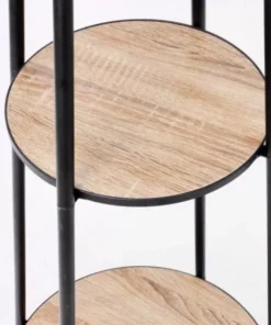 Etagere Matte Black Floor Lamp with Integrated Shelves