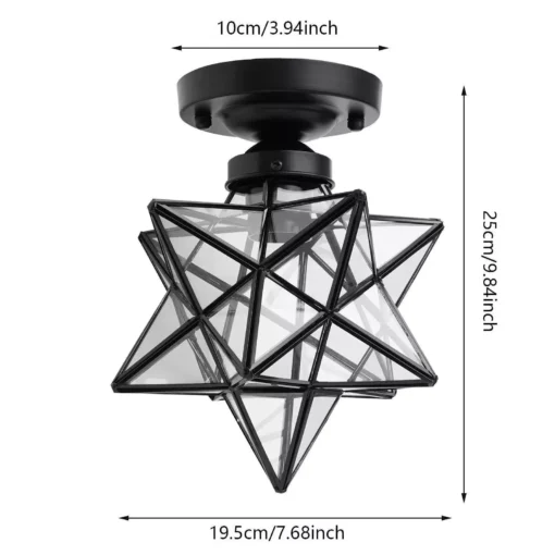 Modern Moravian Star Ceiling Light - Image 7