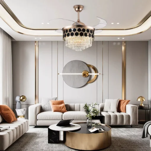42″ Crystal LED Ceiling Fan - Image 6